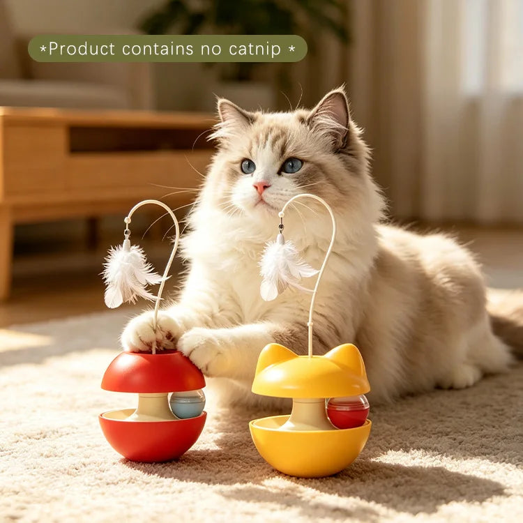 Multi functional interactive puzzle cat toy