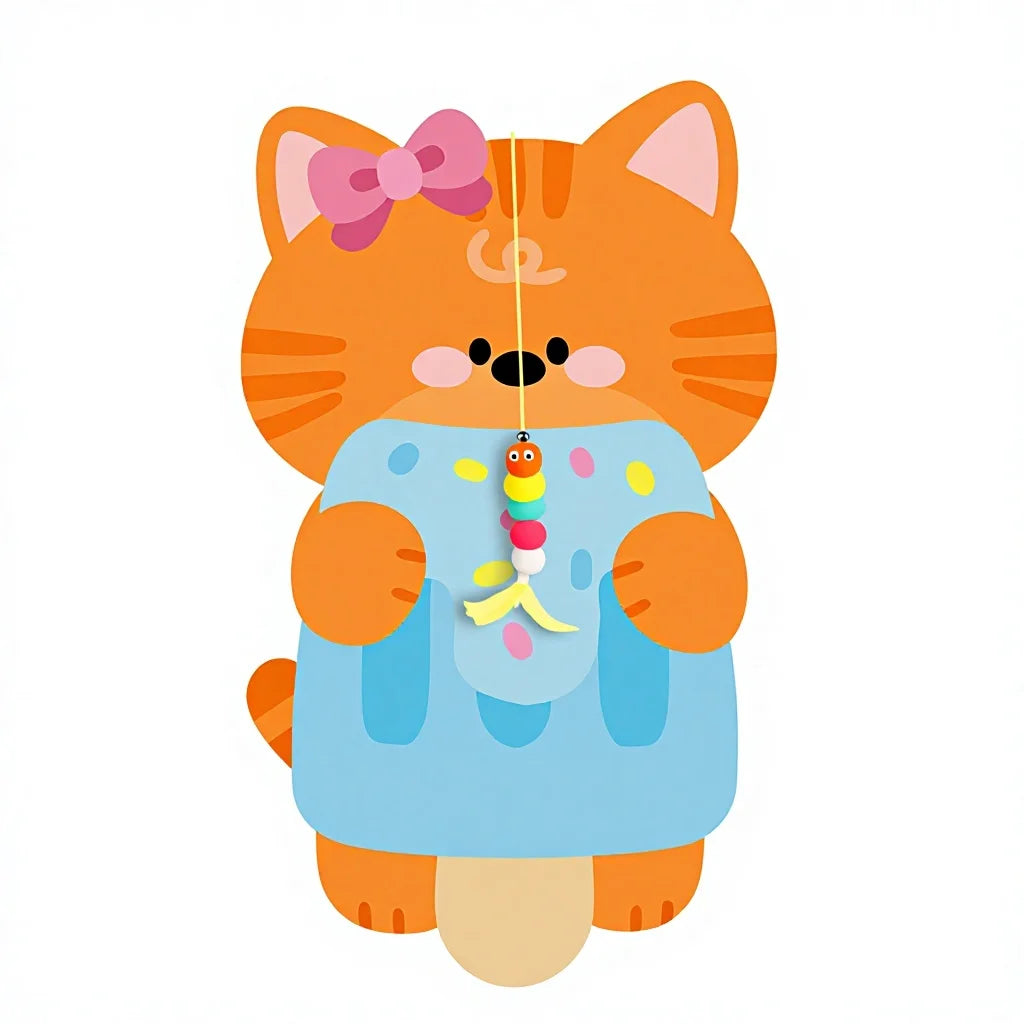 New cartoon cat scratch wall sticker, wear-resistant and dustproof self-adhesive back adhesive cat claw cloth scratch board