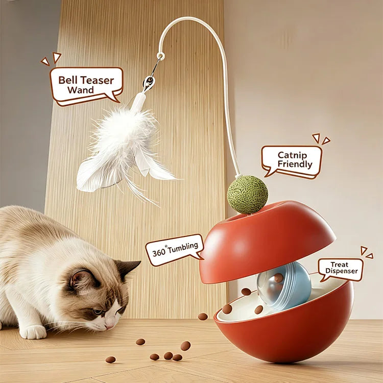 Multi functional interactive puzzle cat toy