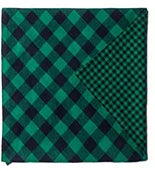 Merry Christmas Classic Checkered Pet Triangular Scarf