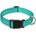 Reflective solid color dog collar