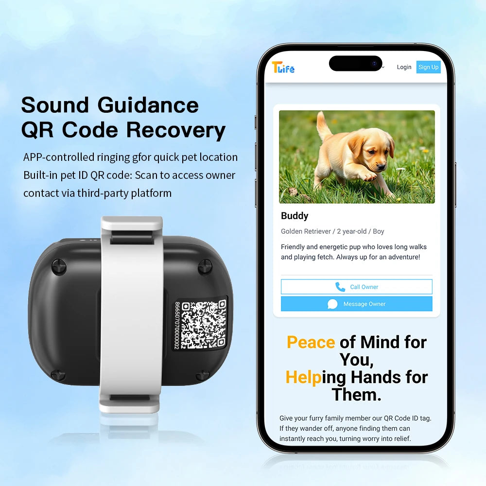 Detachable Pet 4G GPS Smart Tracker Real Time Tracking Activity Monitoring IPX7 Waterproof Collar for Dog Cat Collar Harness