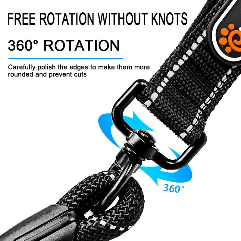 High quality luxury dog leash, comfortable and durable, suitable for mountaineering