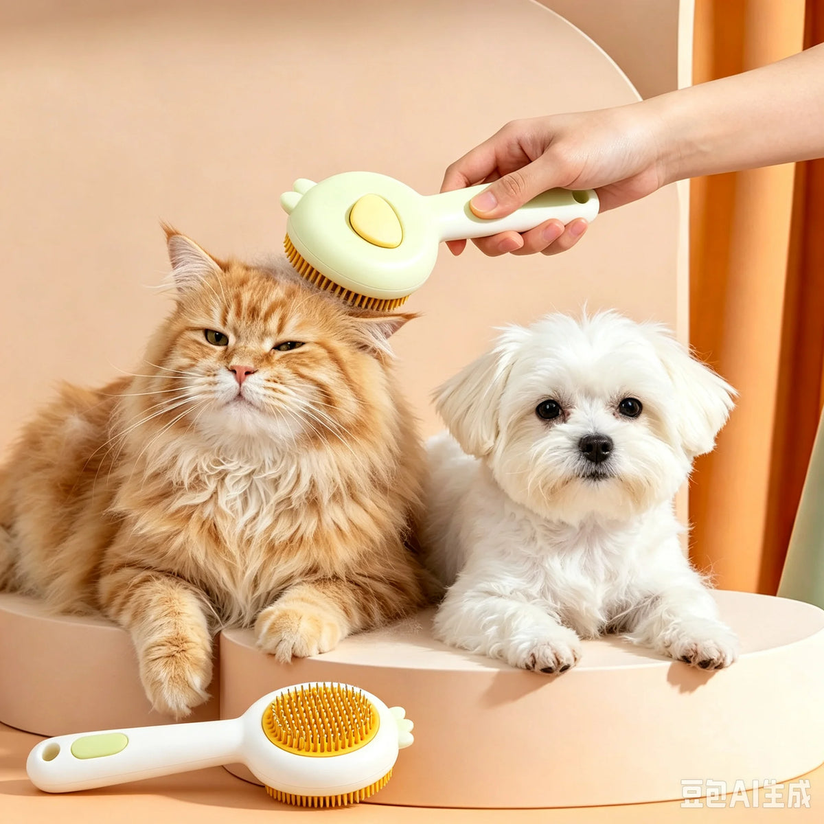 Cat comb, cat brush, cat hair removal tool, floating hair remover
