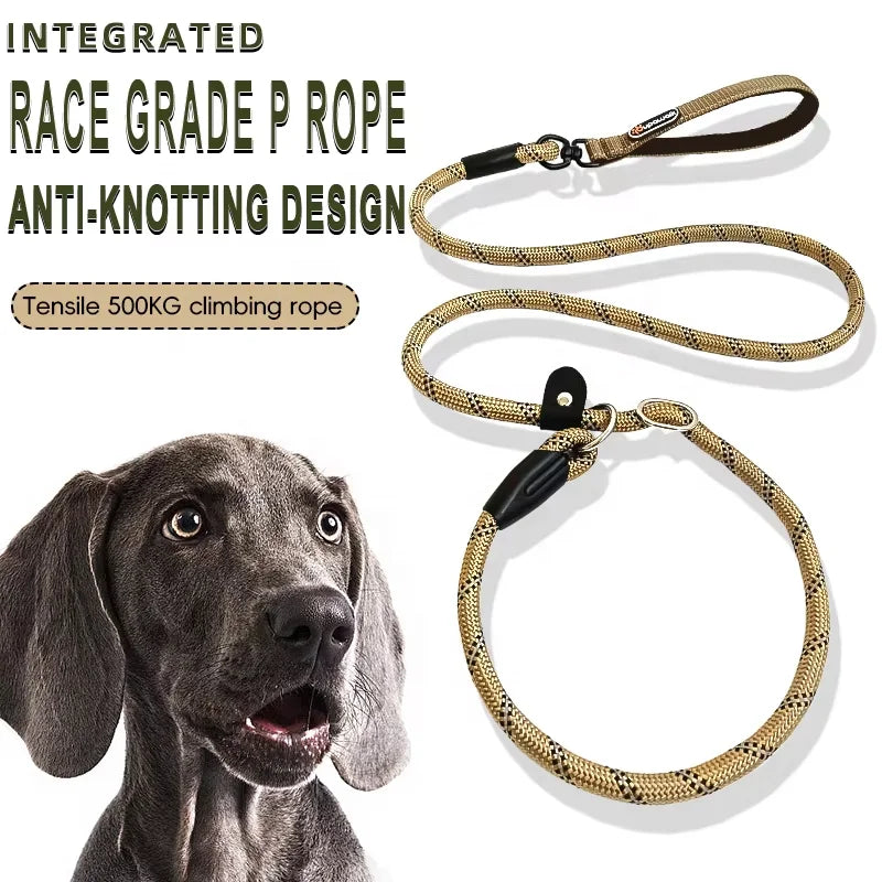 High quality luxury dog leash, comfortable and durable, suitable for mountaineering