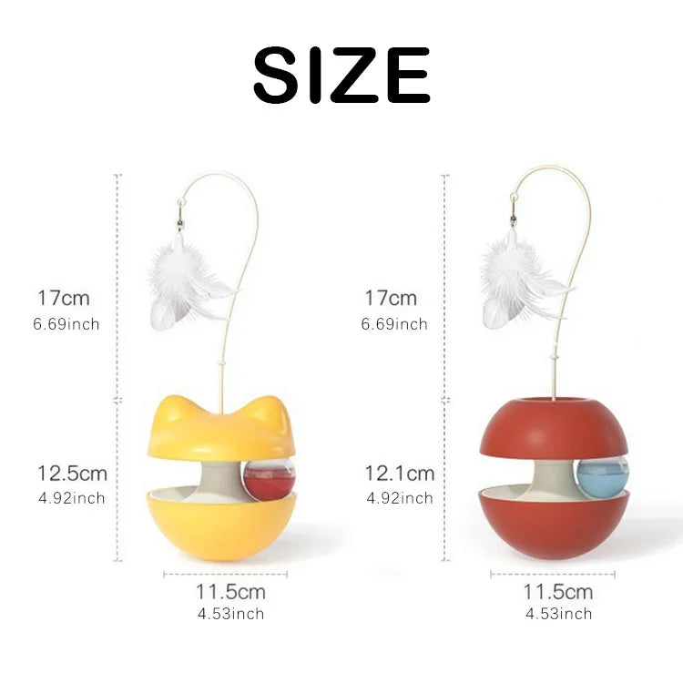 Multi functional interactive puzzle cat toy