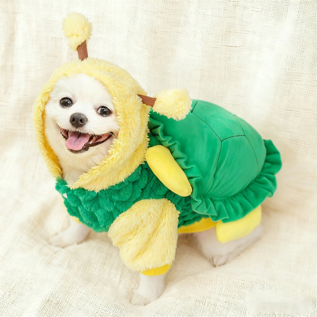 New hot selling gift creative turtle style funny pet cat dog party clothing warm polyester clothes in stock