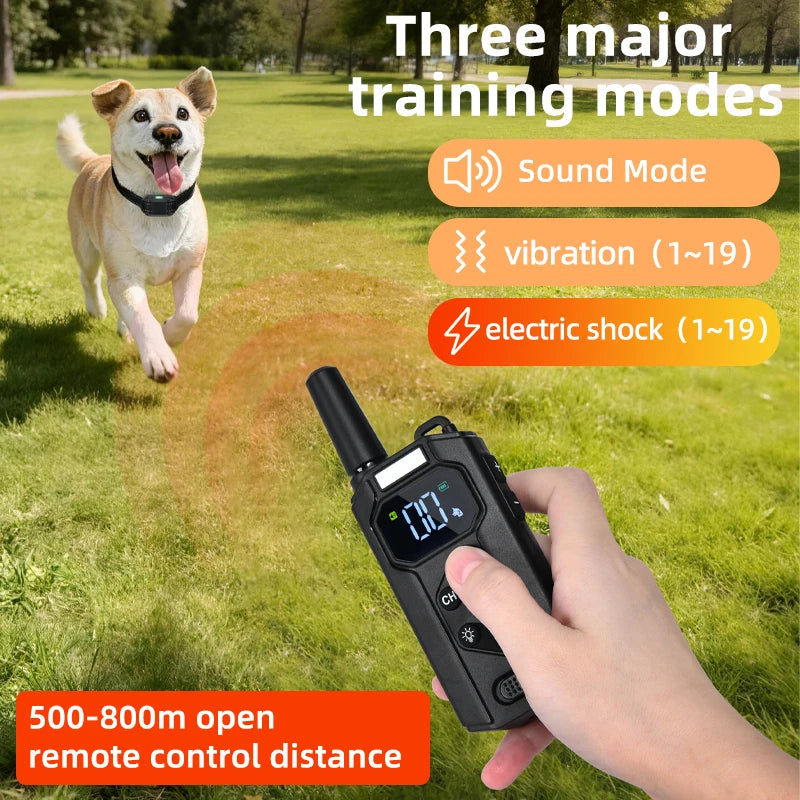Remote control dog training collar with vibration function, 4000 feet range