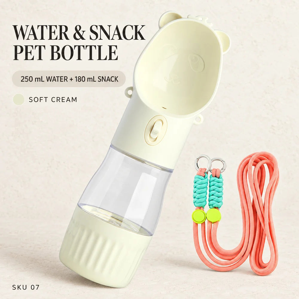 2-in-1 portable dog drinking bowl