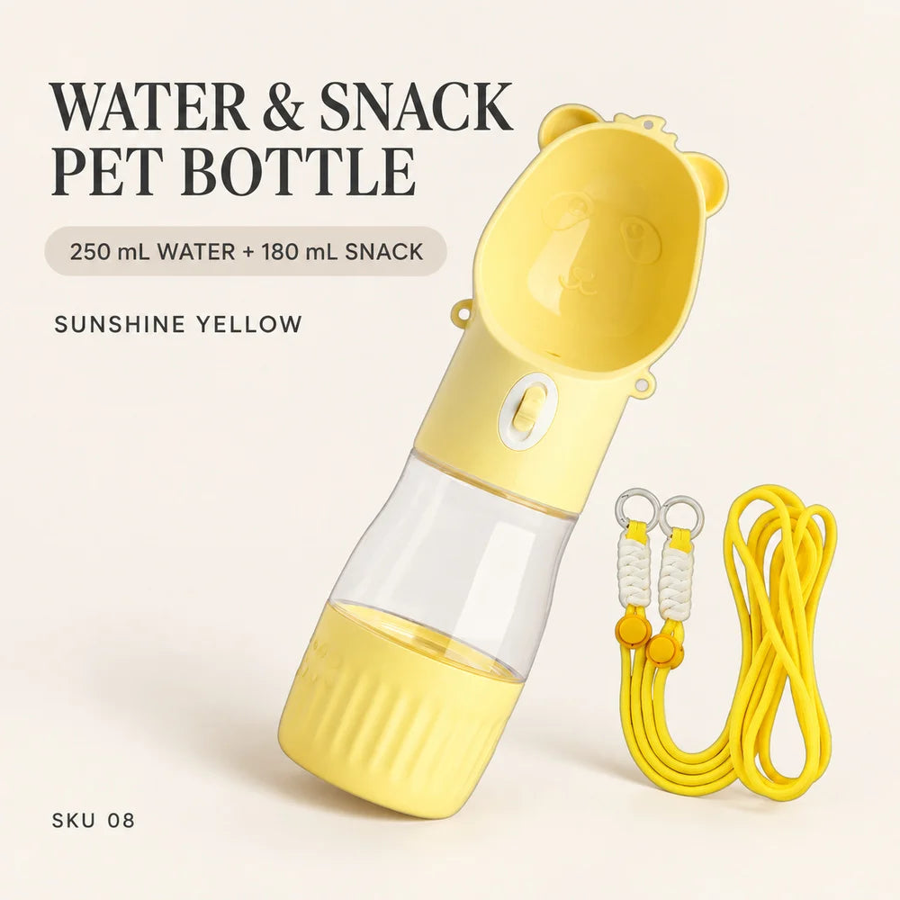 2-in-1 portable dog drinking bowl