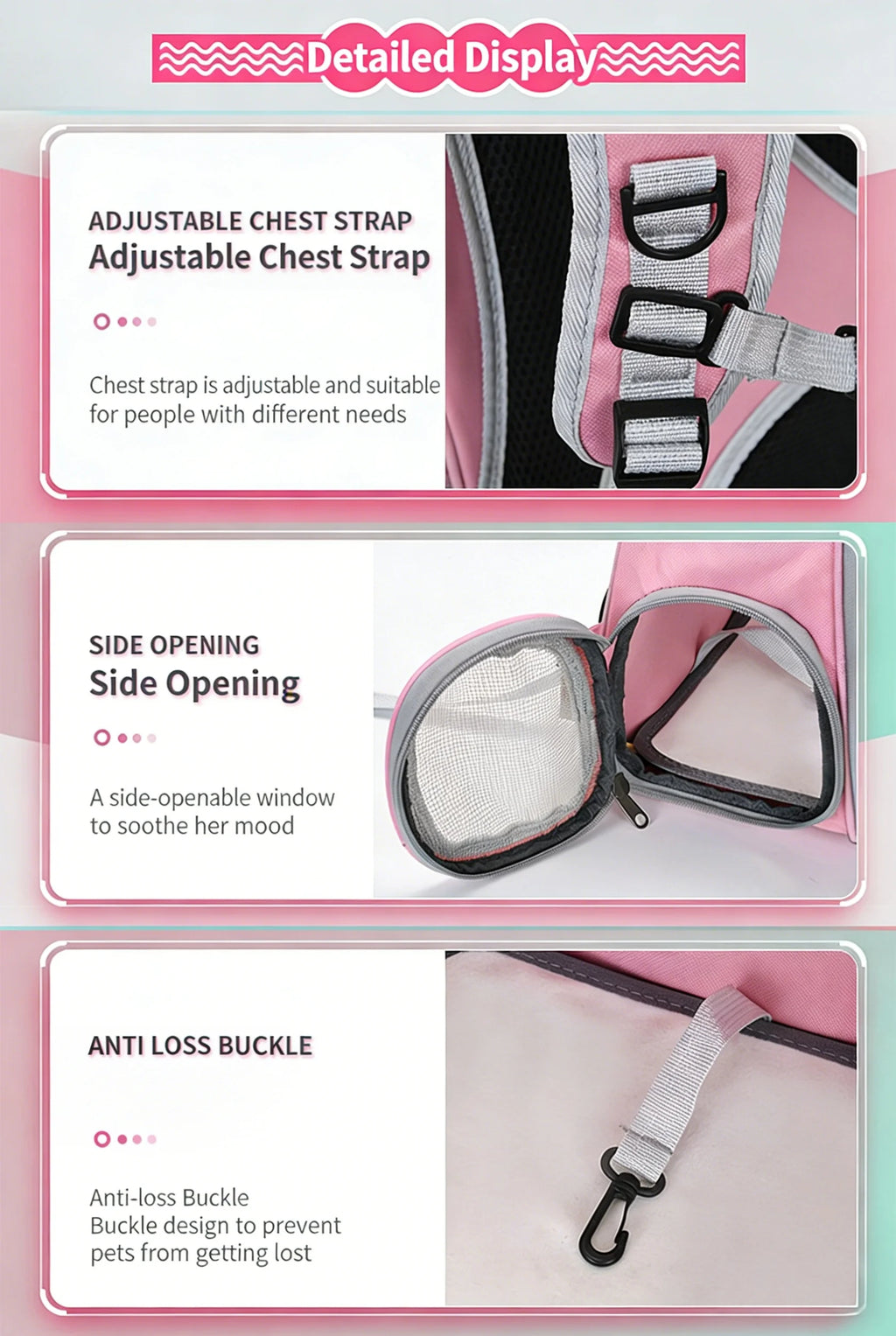 Ventilation transparent pet cat backpack outdoor capsule backpack