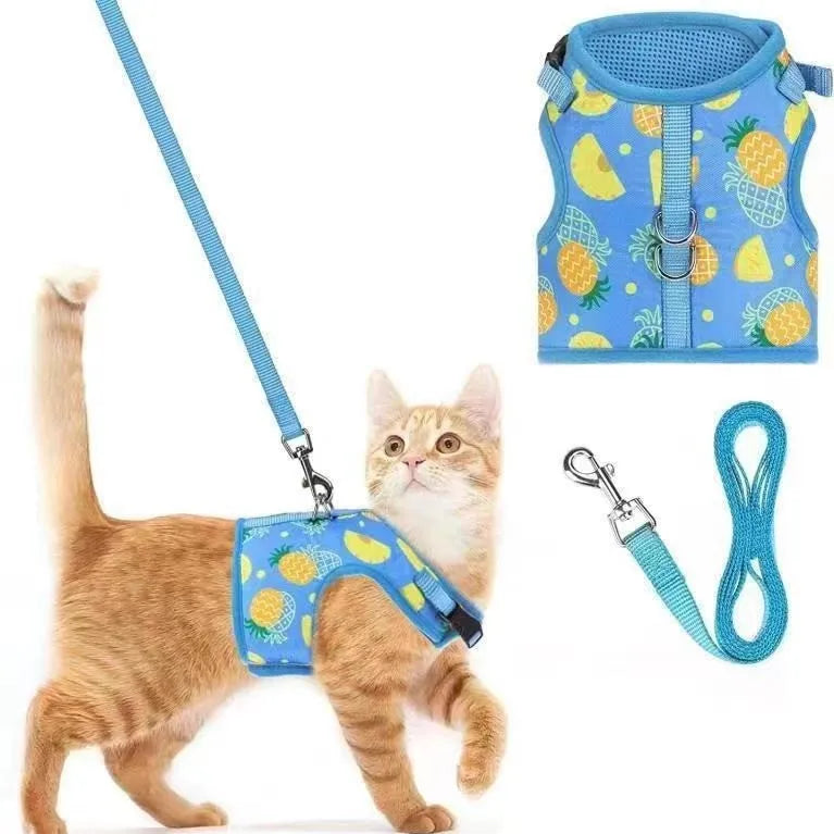 Breathable anti-pull adjustable safety pet chest harness, cross-border bestseller