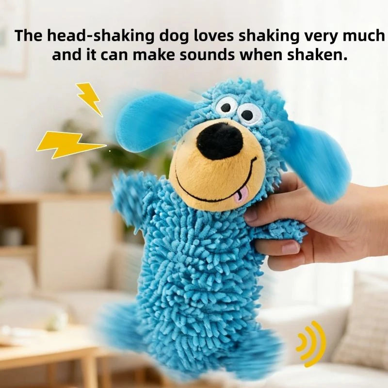 Plush cartoon interactive teeth cleaning and grinding toy