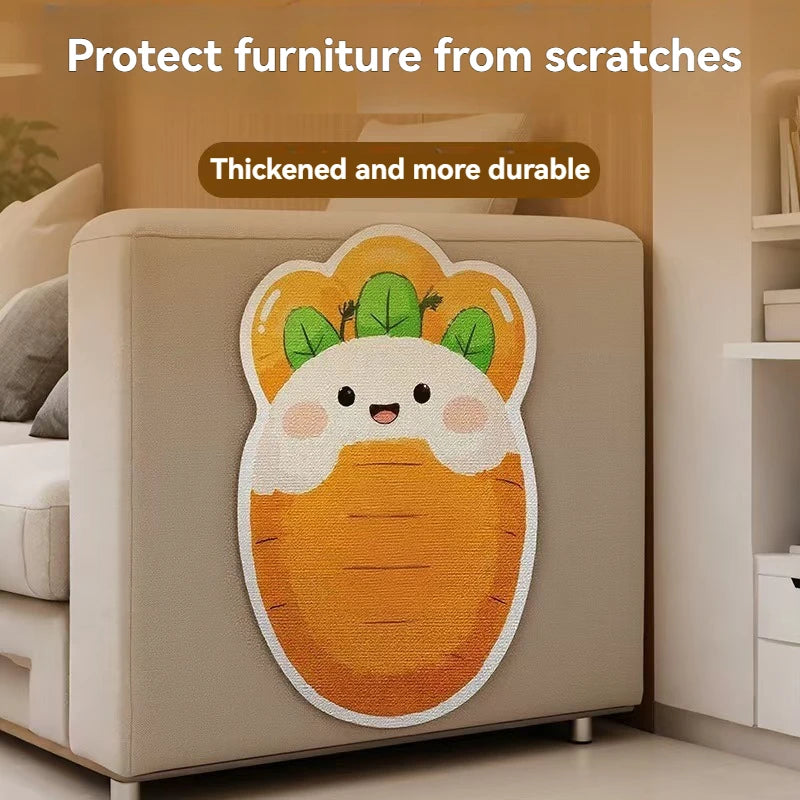 Cartoon cat climbing wall sticker sofa protection sticker scratch resistant and wear-resistant multifunctional wall sticker cat scratch board