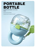Outdoor water bottles and food feeders for dogs
