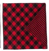 Merry Christmas Classic Checkered Pet Triangular Scarf