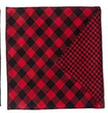 Merry Christmas Classic Checkered Pet Triangular Scarf