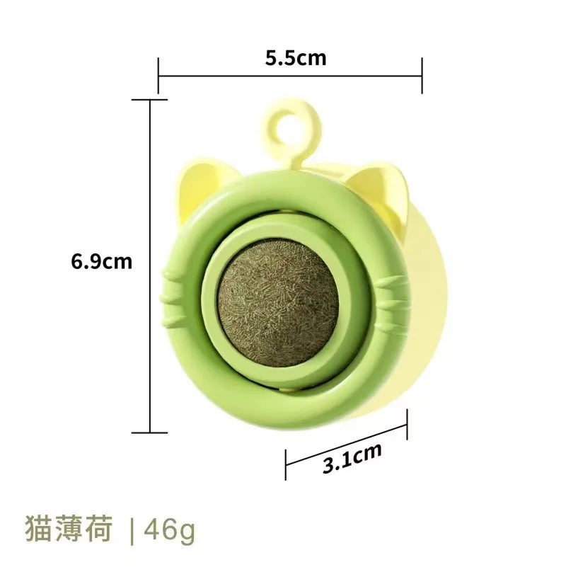 Cat clip ball interactive cat toy 360 degree rotation cat clip snacks