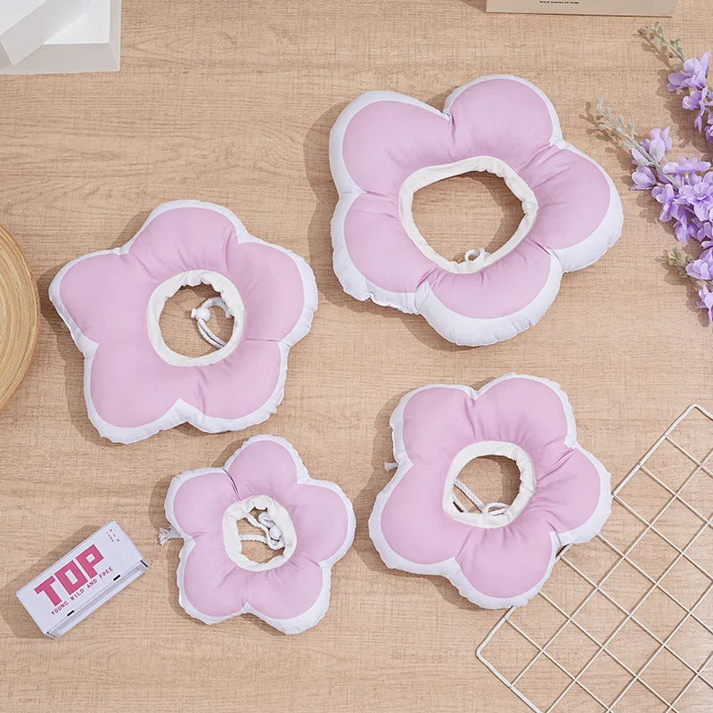 Cute flower soft Elizabethan collar