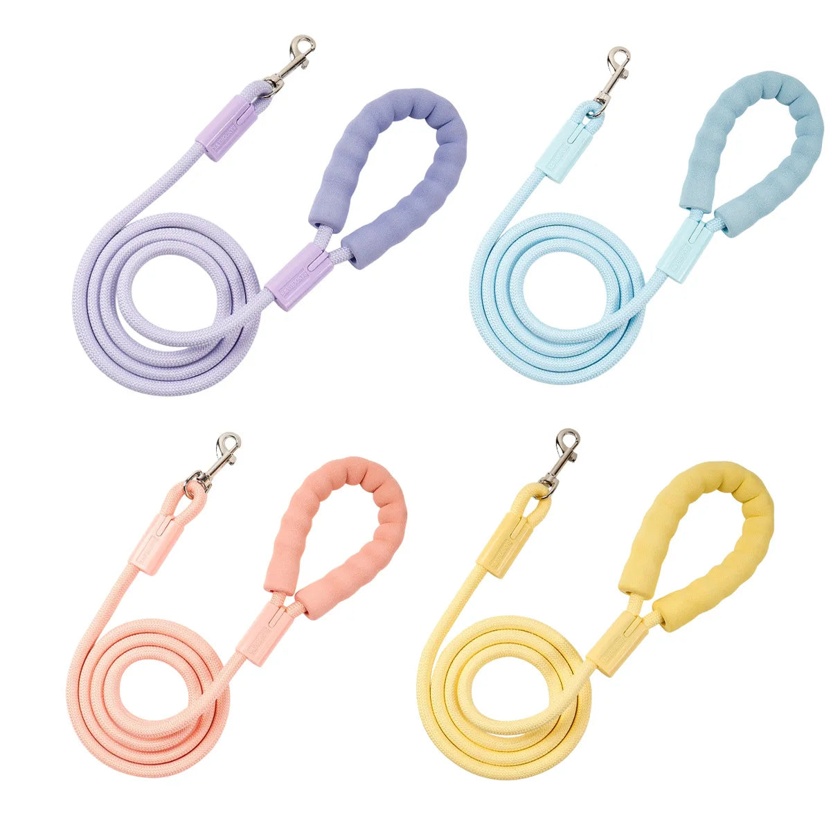 Soft grip shock-absorbing anti slip dog leash traction rope