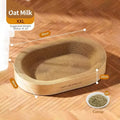 Oval classic integrated cat scratch board nest, durable and wear-resistant, oversized for indoor use