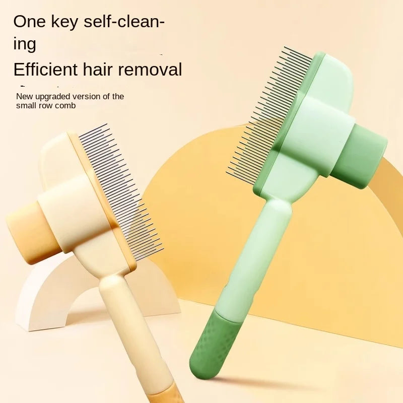 Environmentally friendly automatic pet plastic ABS brush for cat and dog hair removal tool