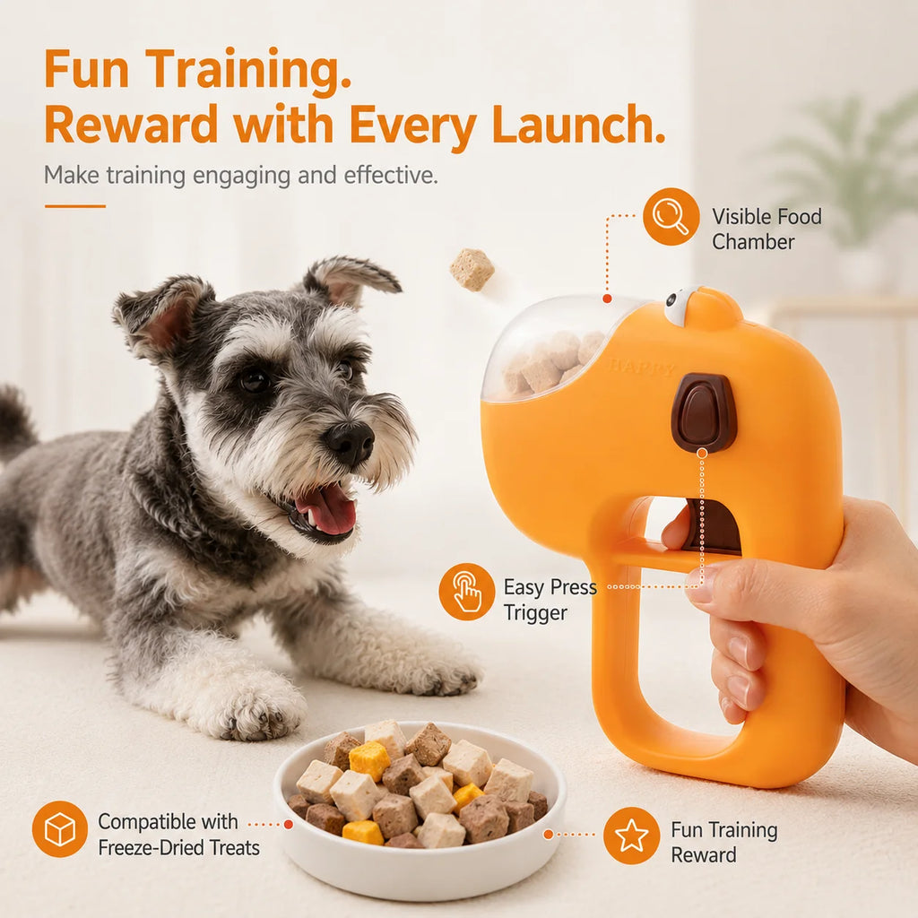 Dog toy freeze-dried treat reward training feeder