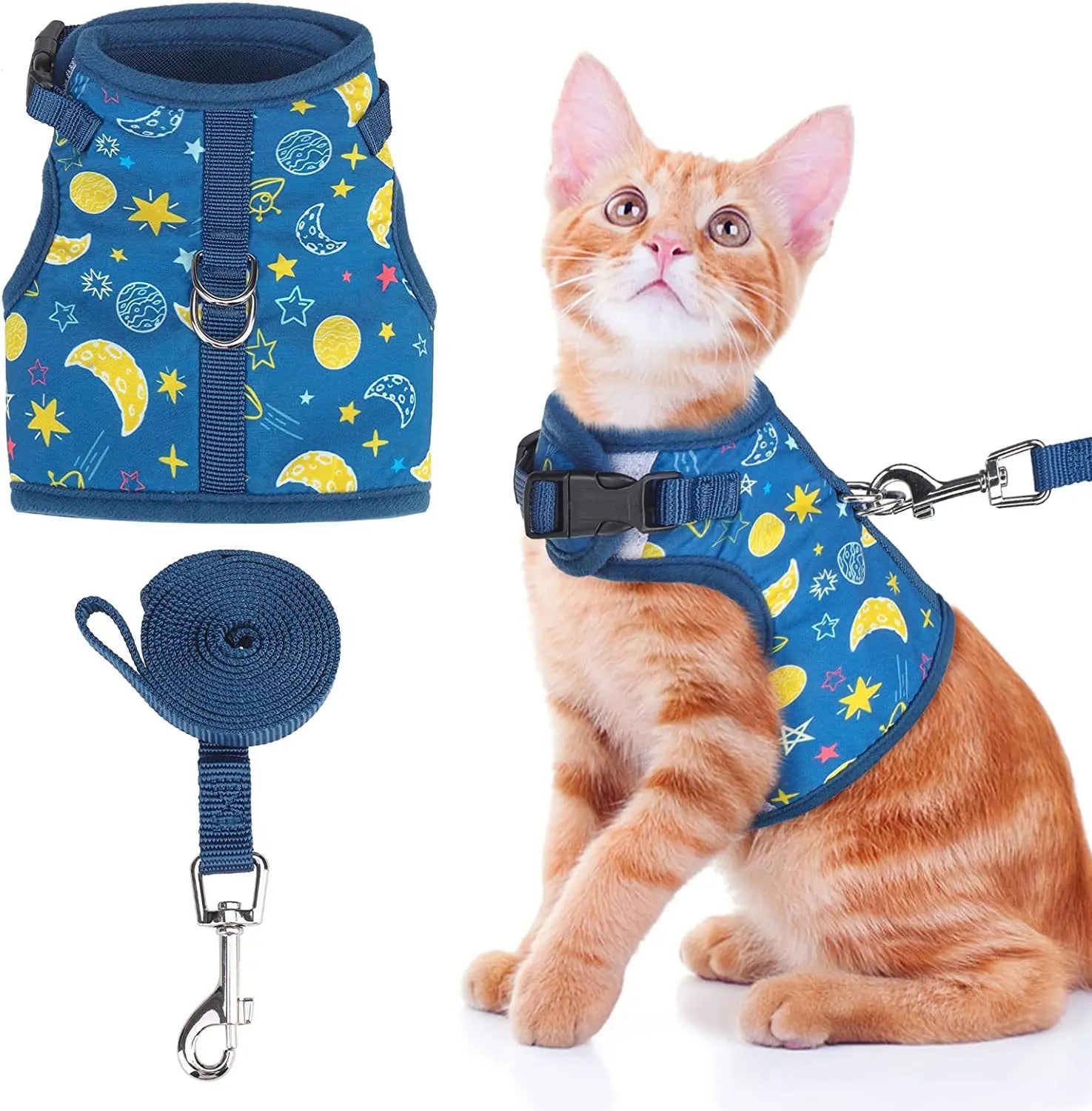 Breathable anti-pull adjustable safety pet chest harness, cross-border bestseller