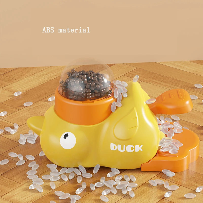 Plastic duck food feeder washable cat dog puzzle toy