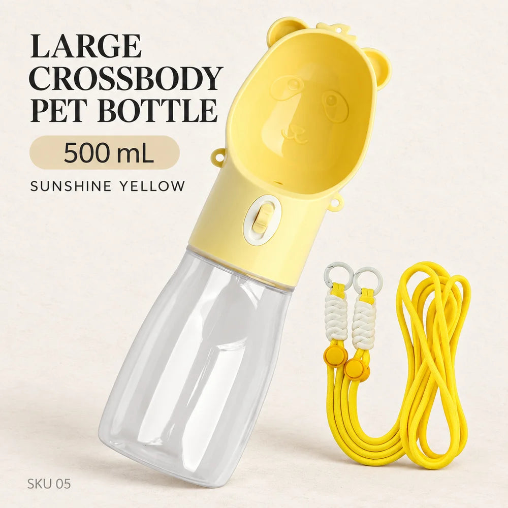 2-in-1 portable dog drinking bowl