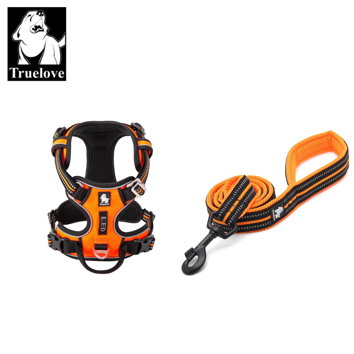 Truelove Luxury Adjustable Best Pet Harness Leash Collar Set Reflective Anti Pull Premium Dog Training Vest for Small Large Cats