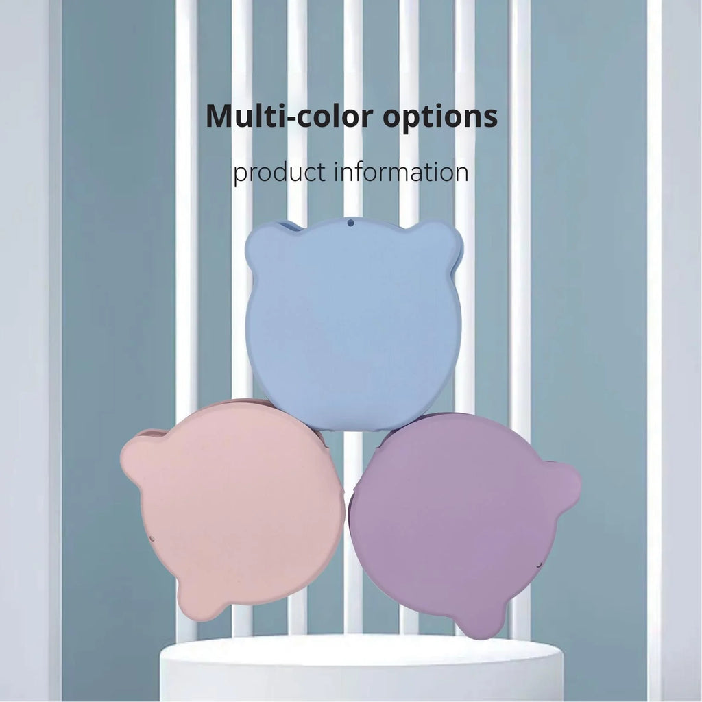 Portable silicone folding dog bowl