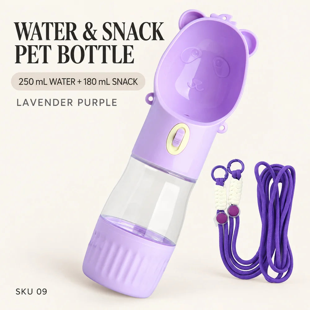 2-in-1 portable dog drinking bowl