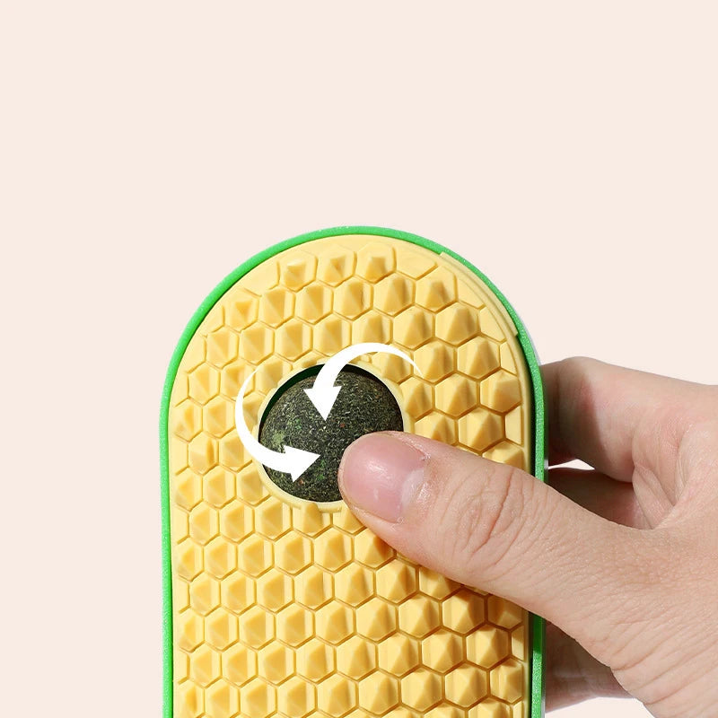 2-in-1 cat hair massager with cat hair ball, easy to install
