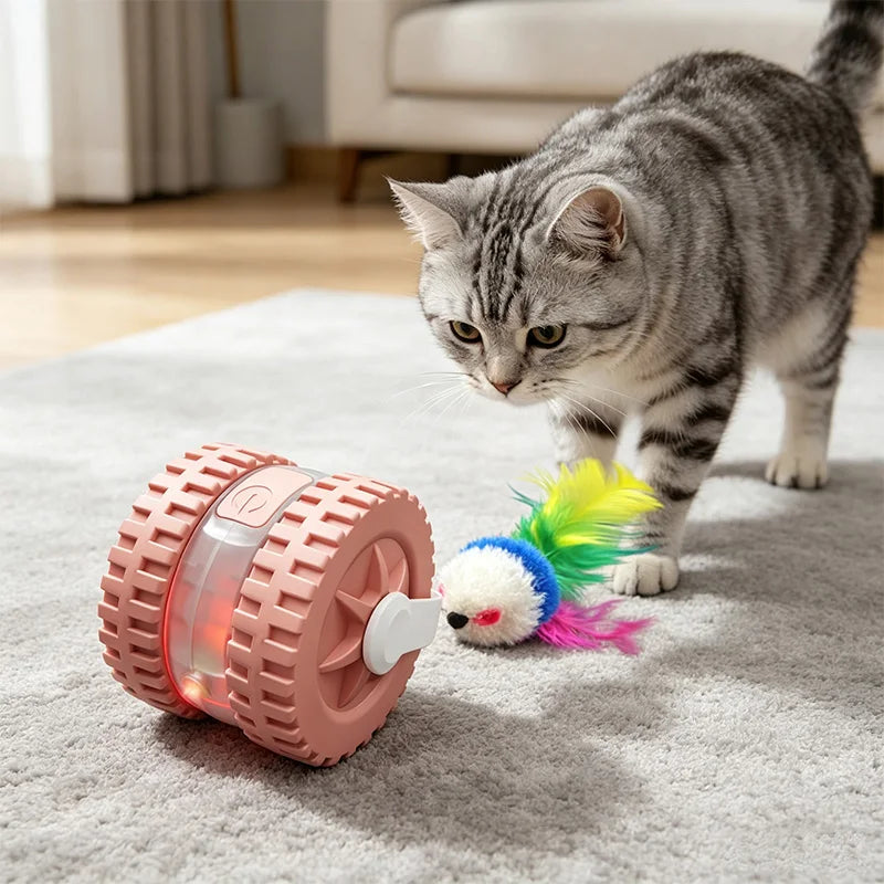 Wholesale automatic cat toys, motion sensor ball, low noise, USB rechargeable, home entertainment toys