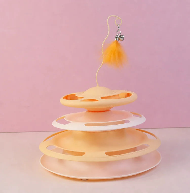 Plastic interactive toy, suitable for small to medium dogs and cats