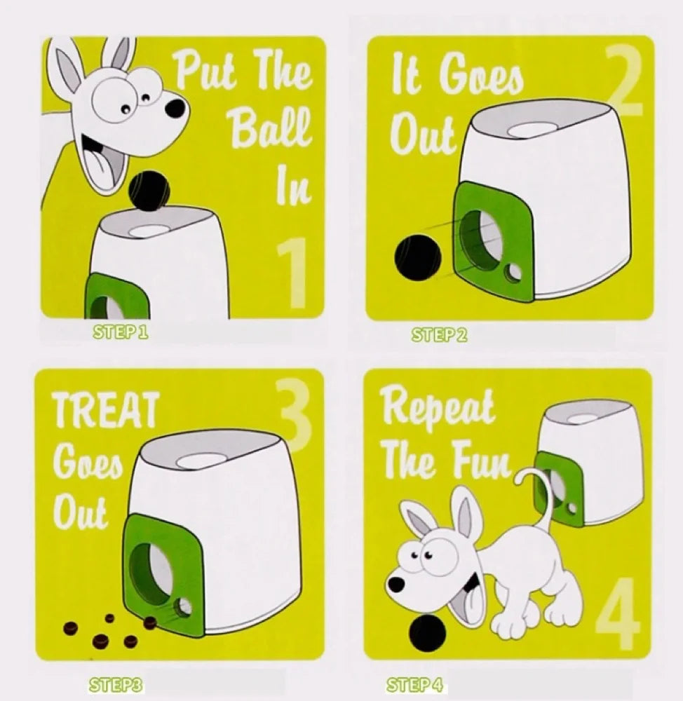 Environmentally friendly intelligent pet tennis feeder toy