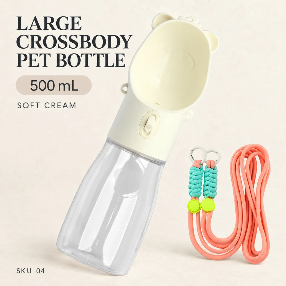 2-in-1 portable dog drinking bowl