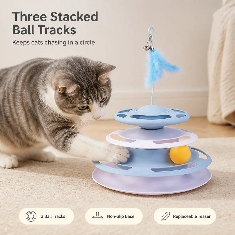 Plastic interactive toy, suitable for small to medium dogs and cats