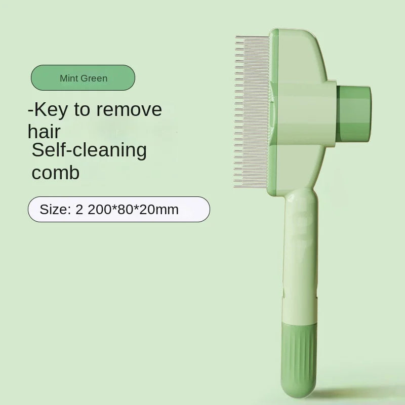 Environmentally friendly automatic pet plastic ABS brush for cat and dog hair removal tool