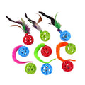 Plastic cartoon realistic caterpillar cat toy hollow ball bite resistant interactive bell chew toy