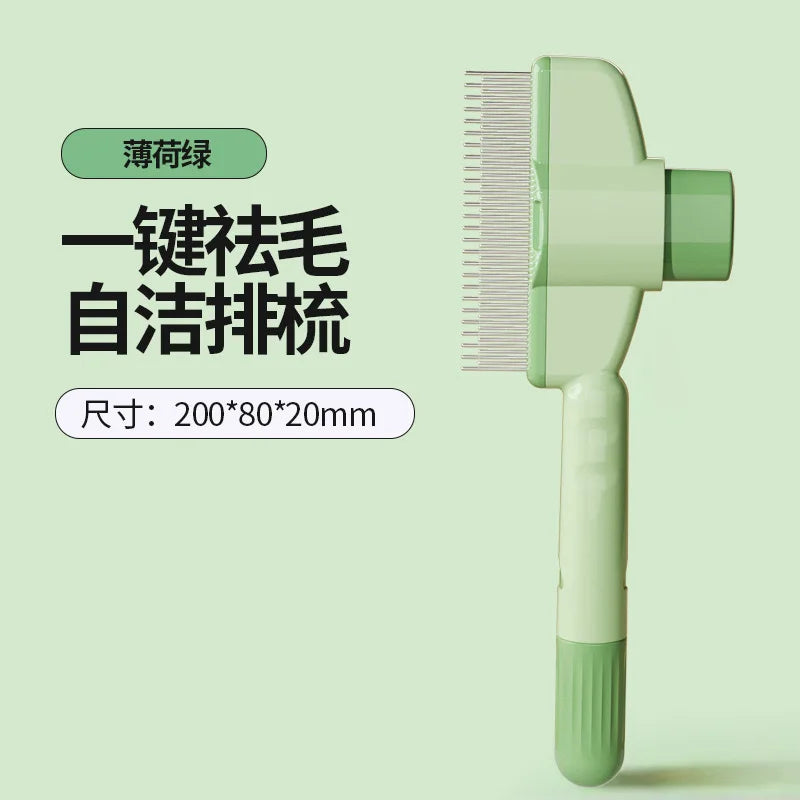 Environmentally friendly automatic pet plastic ABS brush for cat and dog hair removal tool