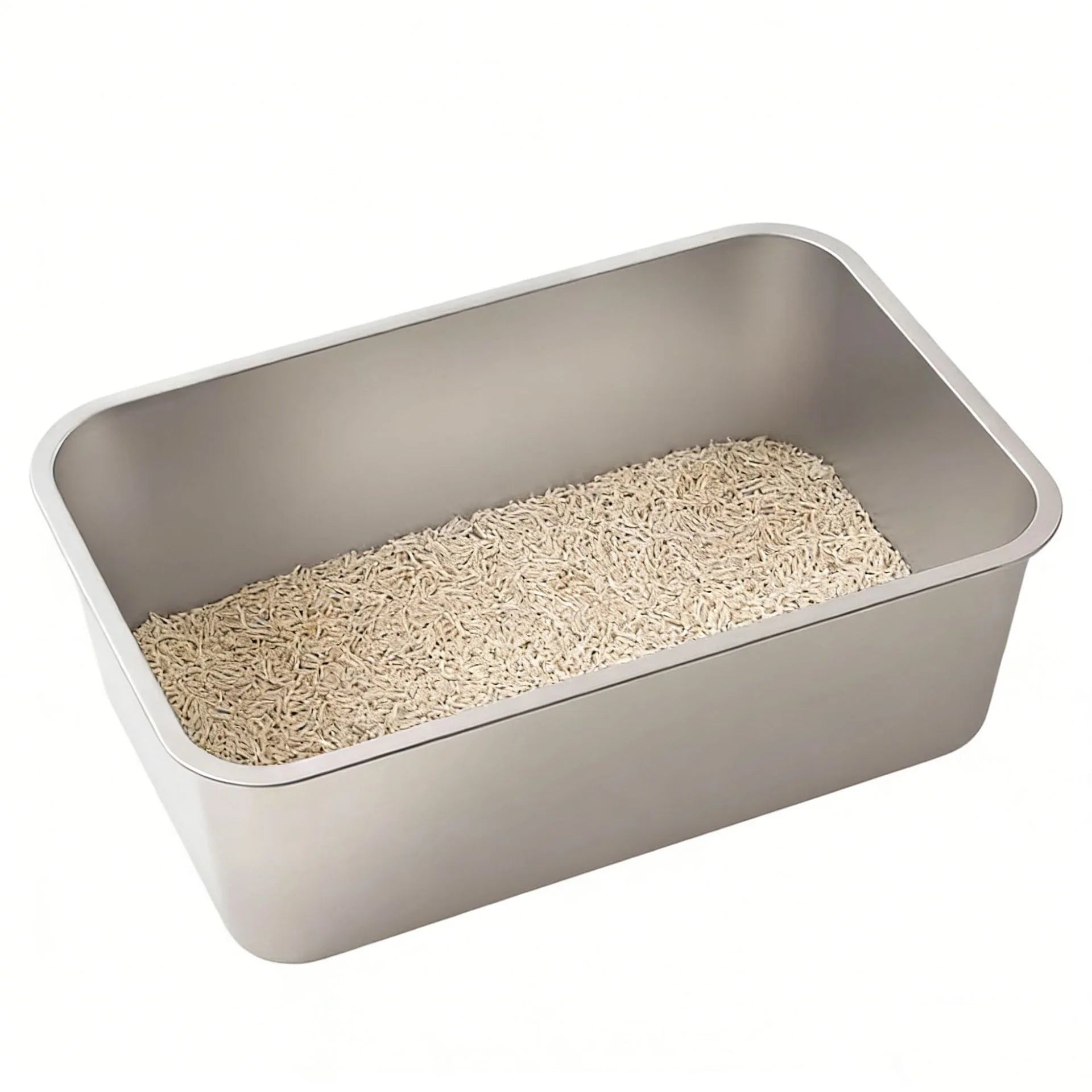 Plastic cat toilet bowl, durable square 20L capacity, super large cat toilet, open splash proof and odor proof cat litter box