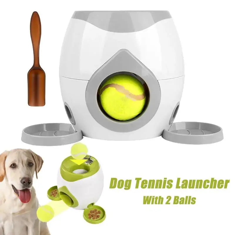 Automatic Pet Ball Launcher and Interactive Feeder