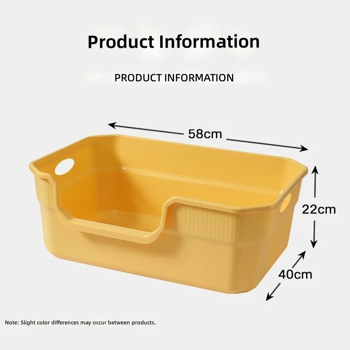 Large splash proof heavy-duty plastic fully automatic cat litter box
