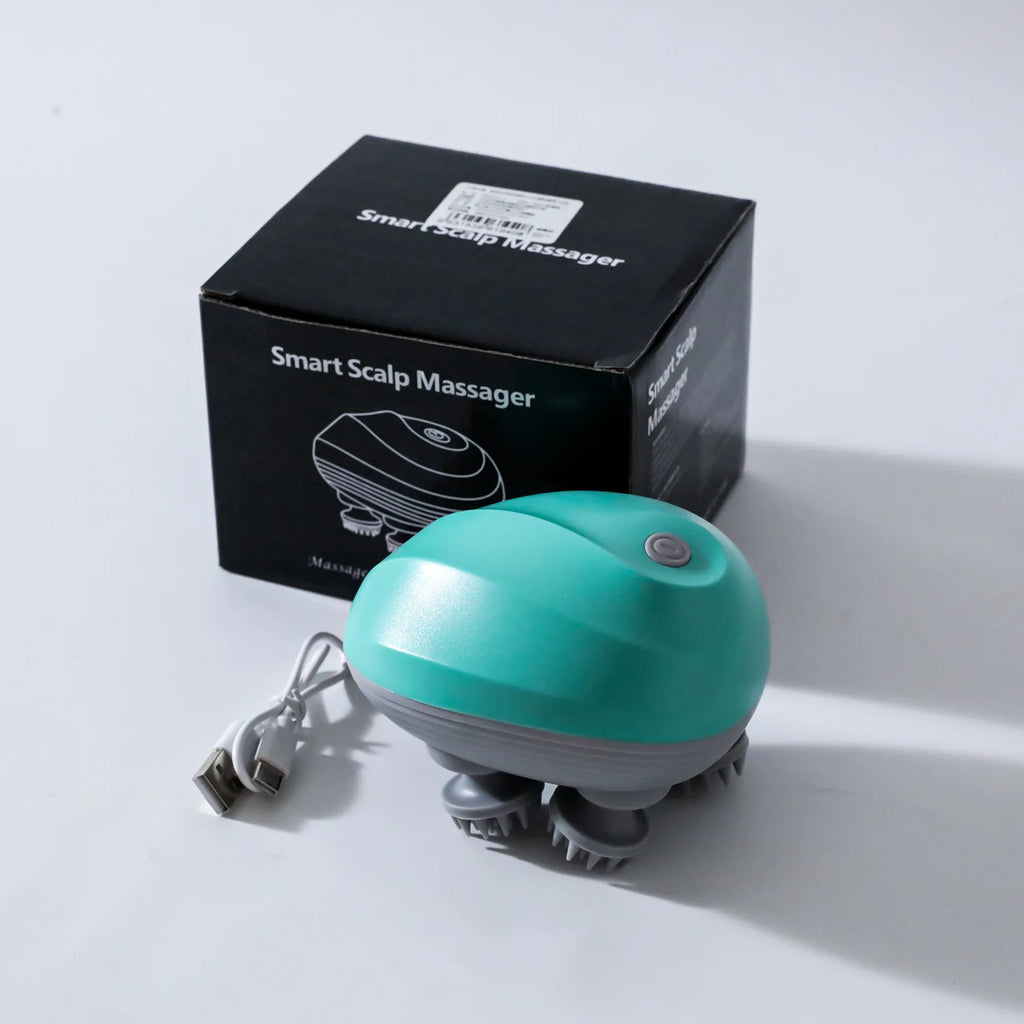 at head massager ABS material waterproof automatic intelligent massage toy