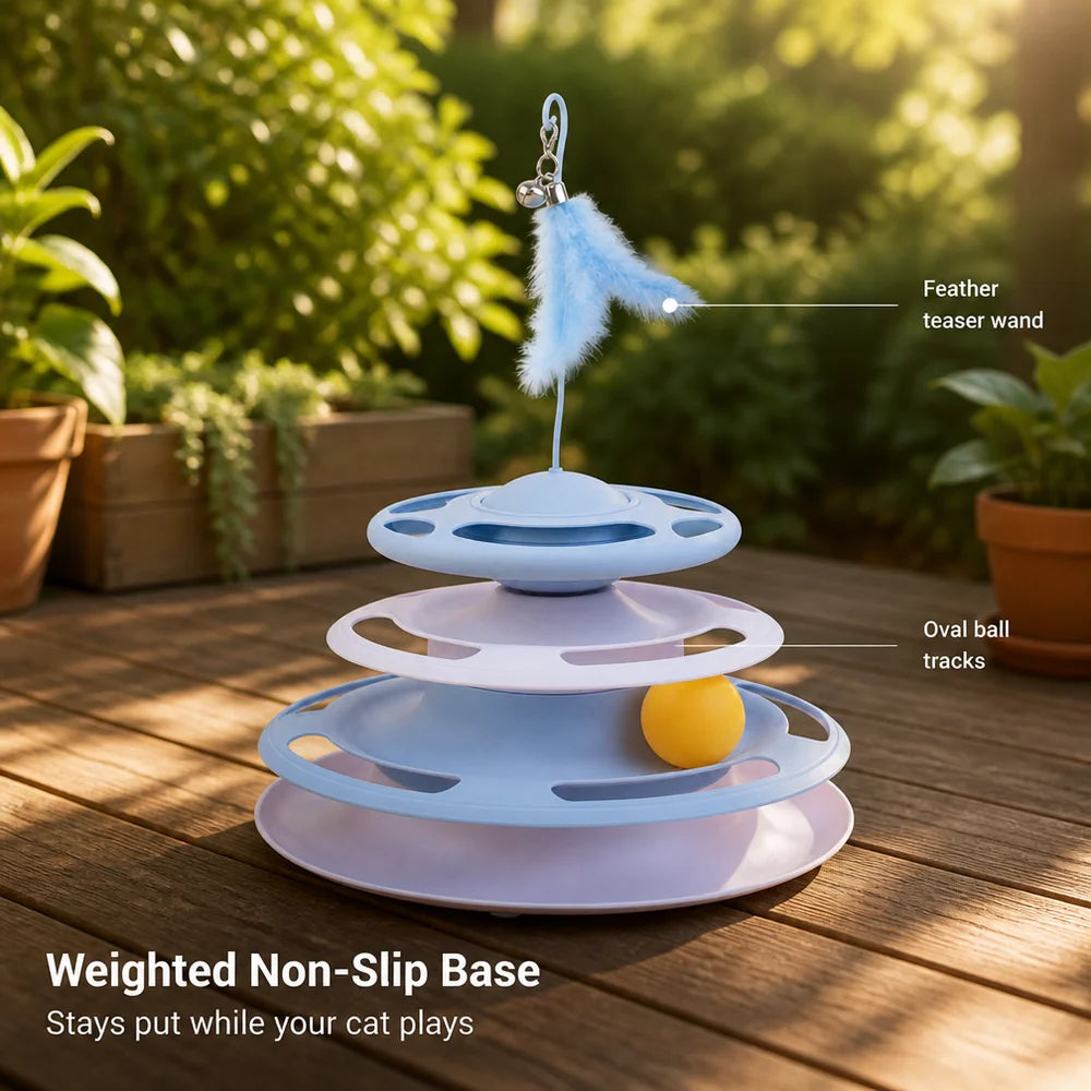 Plastic interactive toy, suitable for small to medium dogs and cats