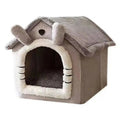 2-in-1 foldable modern solid pet house sofa cat hole bed, suitable for small/medium-sized cats and puppies, indoor warm dog house, washable, detachable