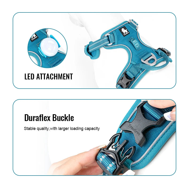 Truelove Luxury Adjustable Best Pet Harness Leash Collar Set Reflective Anti Pull Premium Dog Training Vest for Small Large Cats