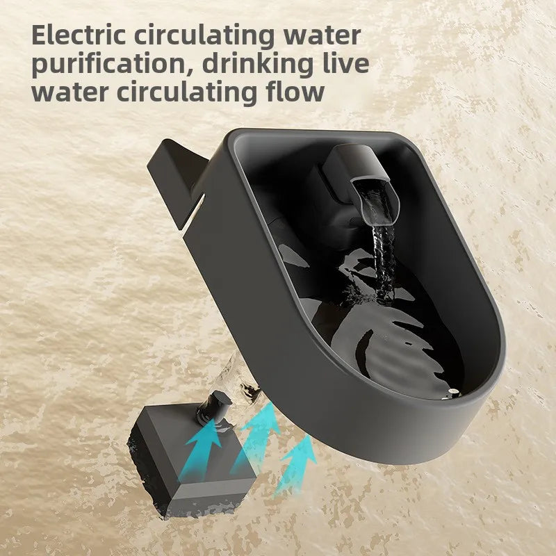 2-in-1 automatic pet feeding tray integrated plastic cat bowl water dispenser and food/water bowl for cats and dogs